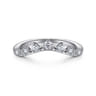 14K White Gold Diamond Matching Wedding Band - 0.23 ct