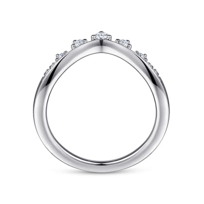 14K White Gold Diamond Matching Wedding Band