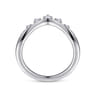 14K White Gold Diamond Matching Wedding Band - 0.23 ct
