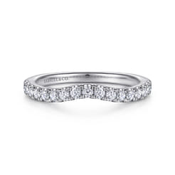 14K White Gold Diamond Matching Wedding Band