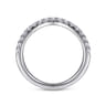 14K White Gold Diamond Matching Wedding Band - 0.36 ct