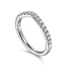 14K White Gold Diamond Matching Wedding Band - 0.36 ct
