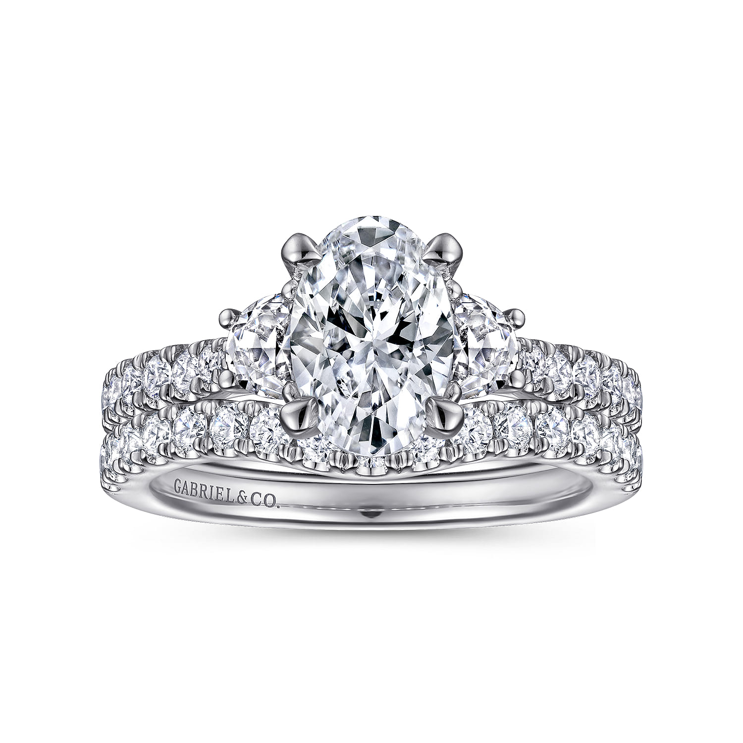 14K White Gold Diamond Matching Wedding Band - 0.36 ct - Shot 4