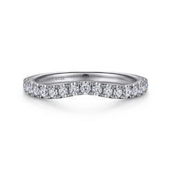 14K White Gold Diamond Matching Wedding Band