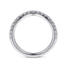 14K White Gold Diamond Matching Wedding Band - 0.4 ct