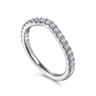 14K White Gold Diamond Matching Wedding Band - 0.4 ct