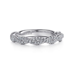 14K White Gold Diamond Matching Wedding Band