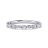 14K White Gold Diamond Matching Wedding Band - 0.5 ct