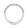 14K White Gold Diamond Matching Wedding Band - 0.5 ct