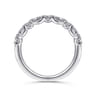 14K White Gold Diamond Matching Wedding Band - 0.5 ct