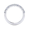 14K White Gold Diamond Matching Wedding Band - 0.5 ct