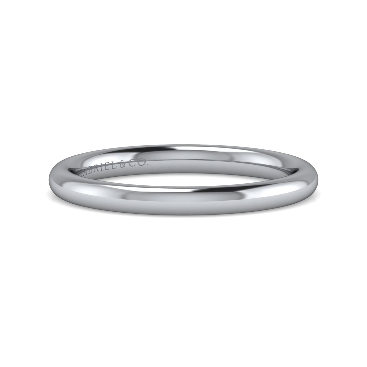 14K White Gold Diamond Matching Wedding Band - Shot 1