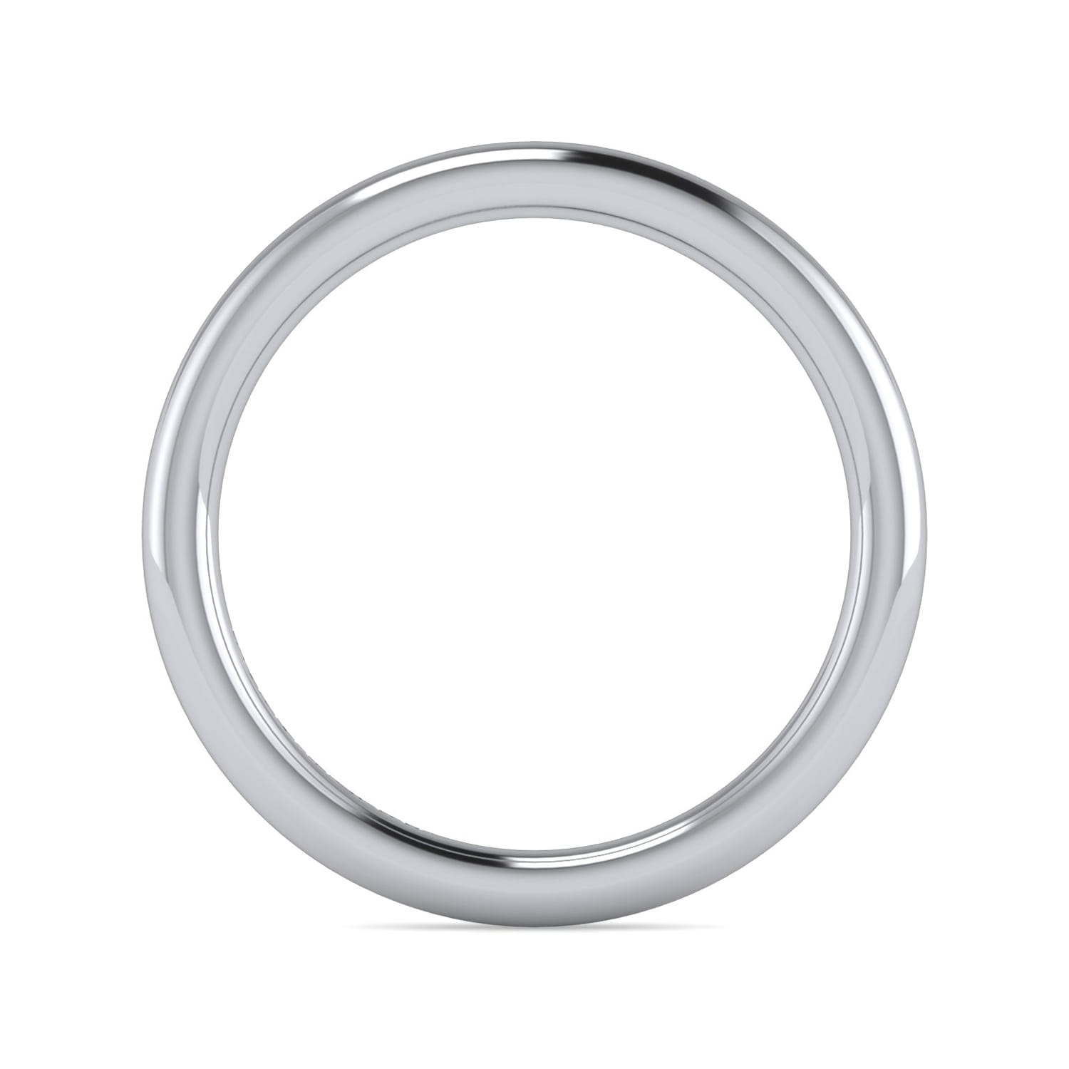 14K White Gold Diamond Matching Wedding Band - Shot 2