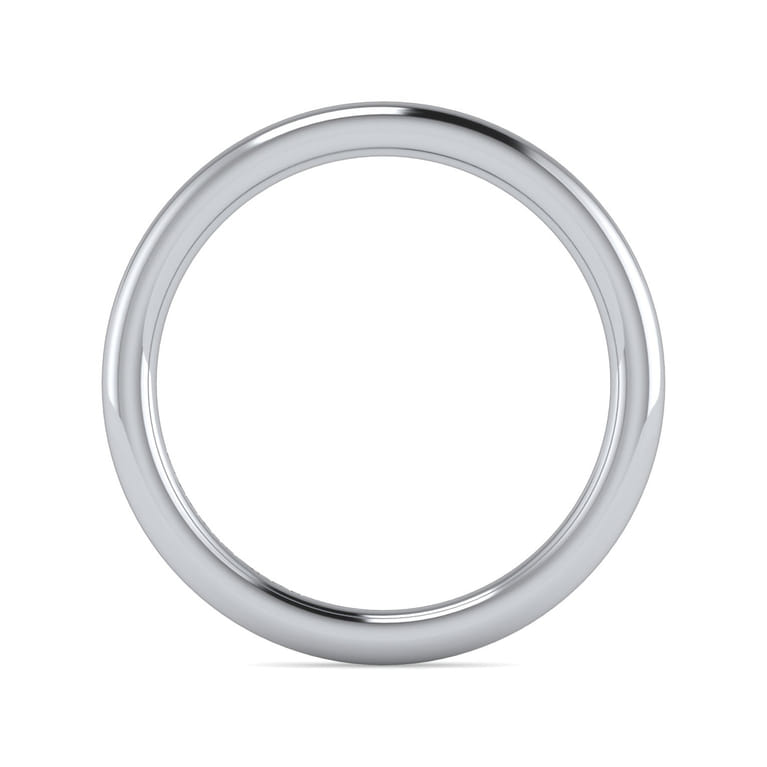 14K White Gold Diamond Matching Wedding Band - Shot 2