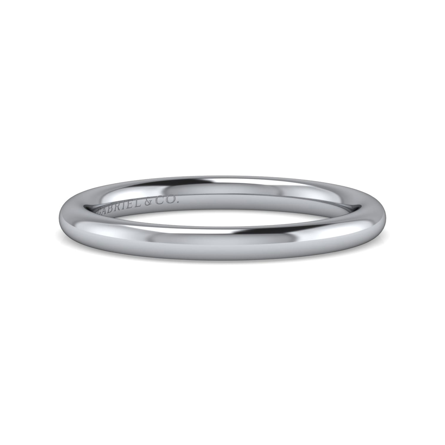 14K White Gold Diamond Matching Wedding Band - Shot 1