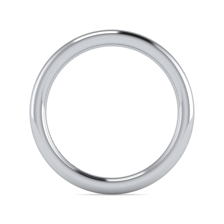 14K White Gold Diamond Matching Wedding Band - Shot 2