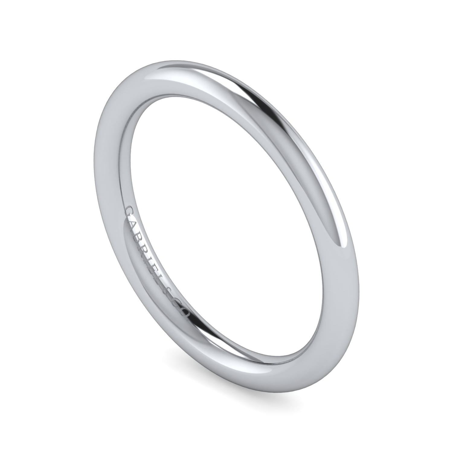 14K White Gold Diamond Matching Wedding Band - Shot 3