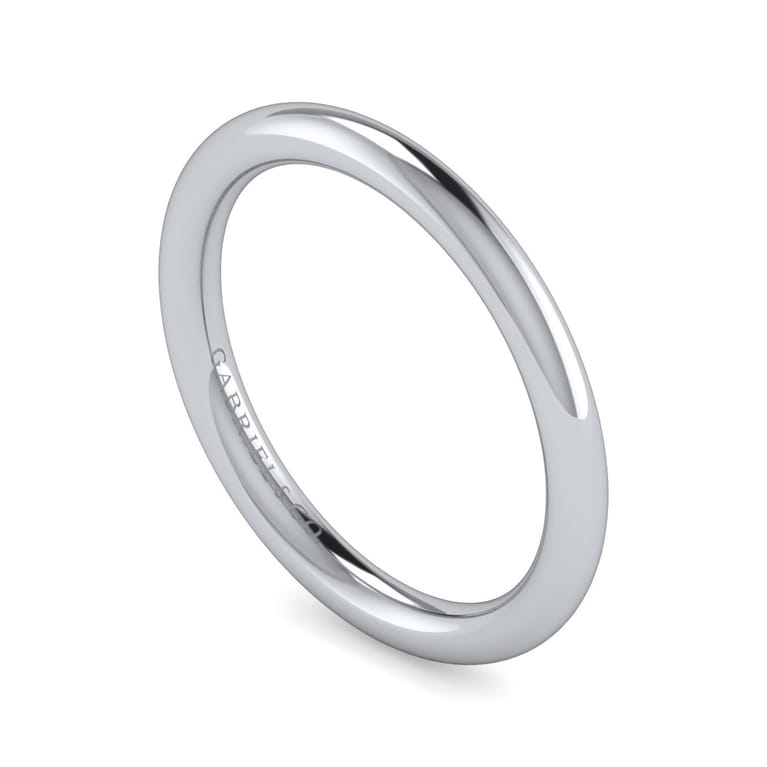 14K White Gold Diamond Matching Wedding Band - Shot 3