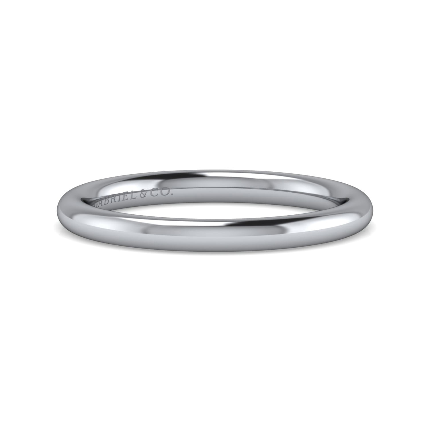 14K White Gold Diamond Matching Wedding Band - Shot 1