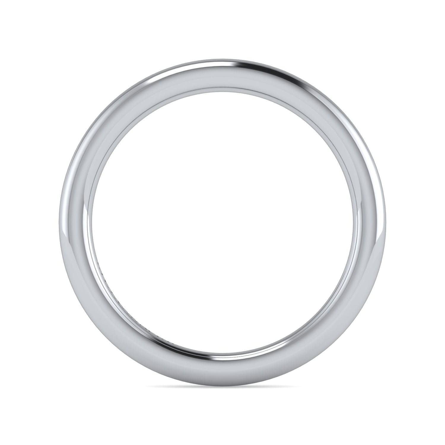 14K White Gold Diamond Matching Wedding Band - Shot 2