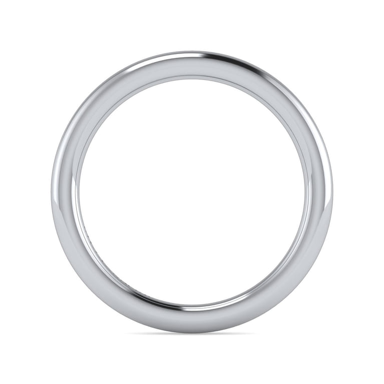 14K White Gold Diamond Matching Wedding Band - Shot 2