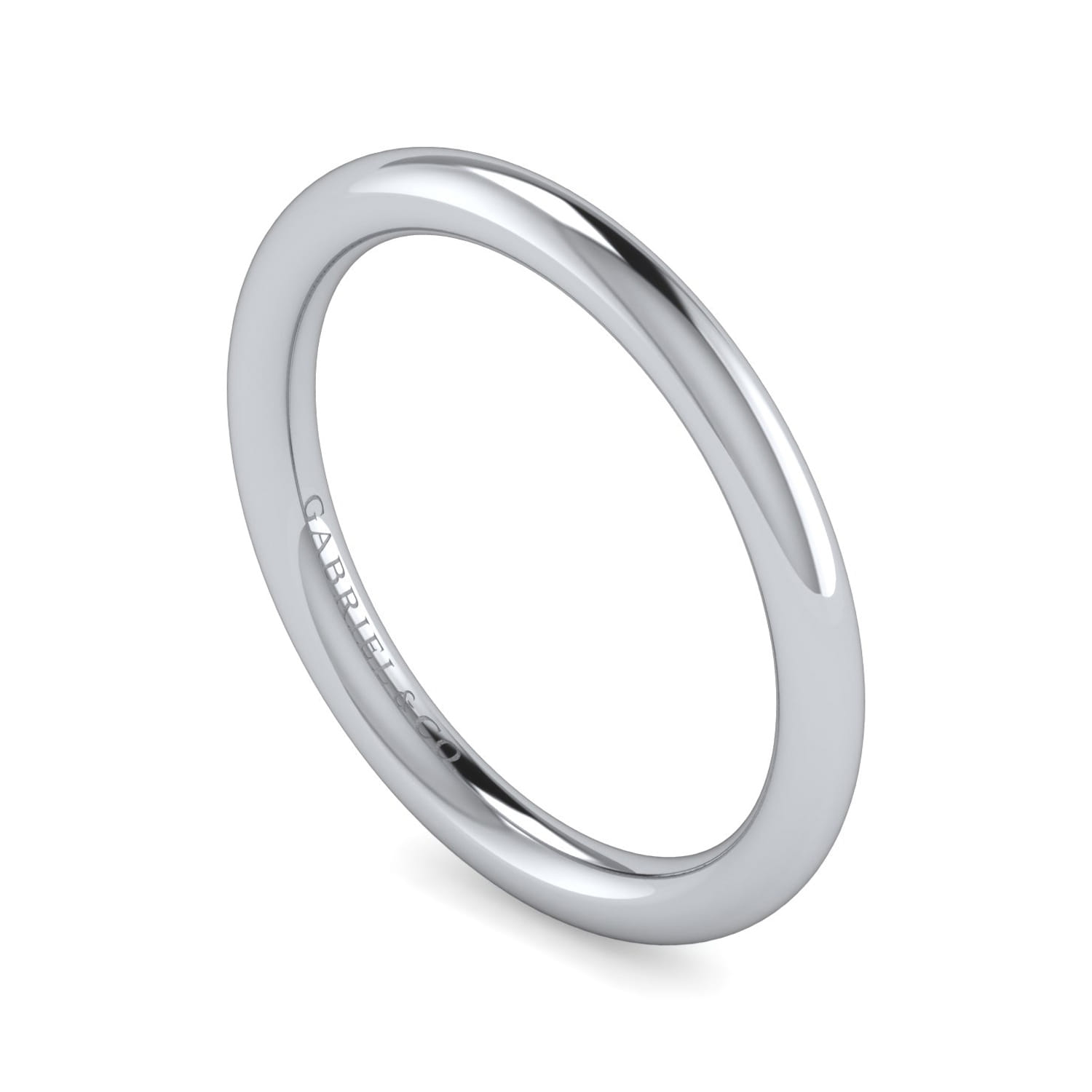 14K White Gold Diamond Matching Wedding Band - Shot 3