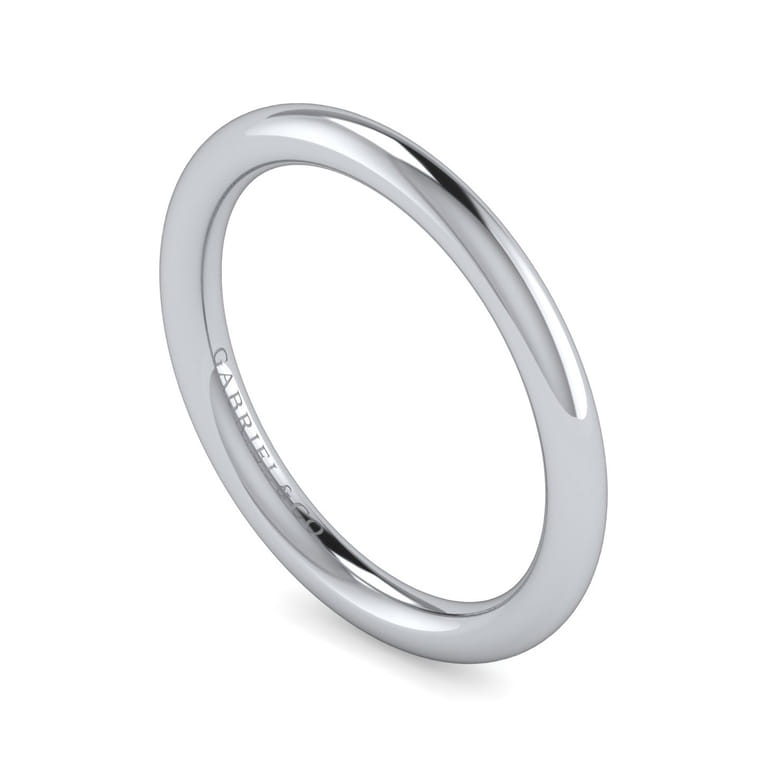 14K White Gold Diamond Matching Wedding Band - Shot 3