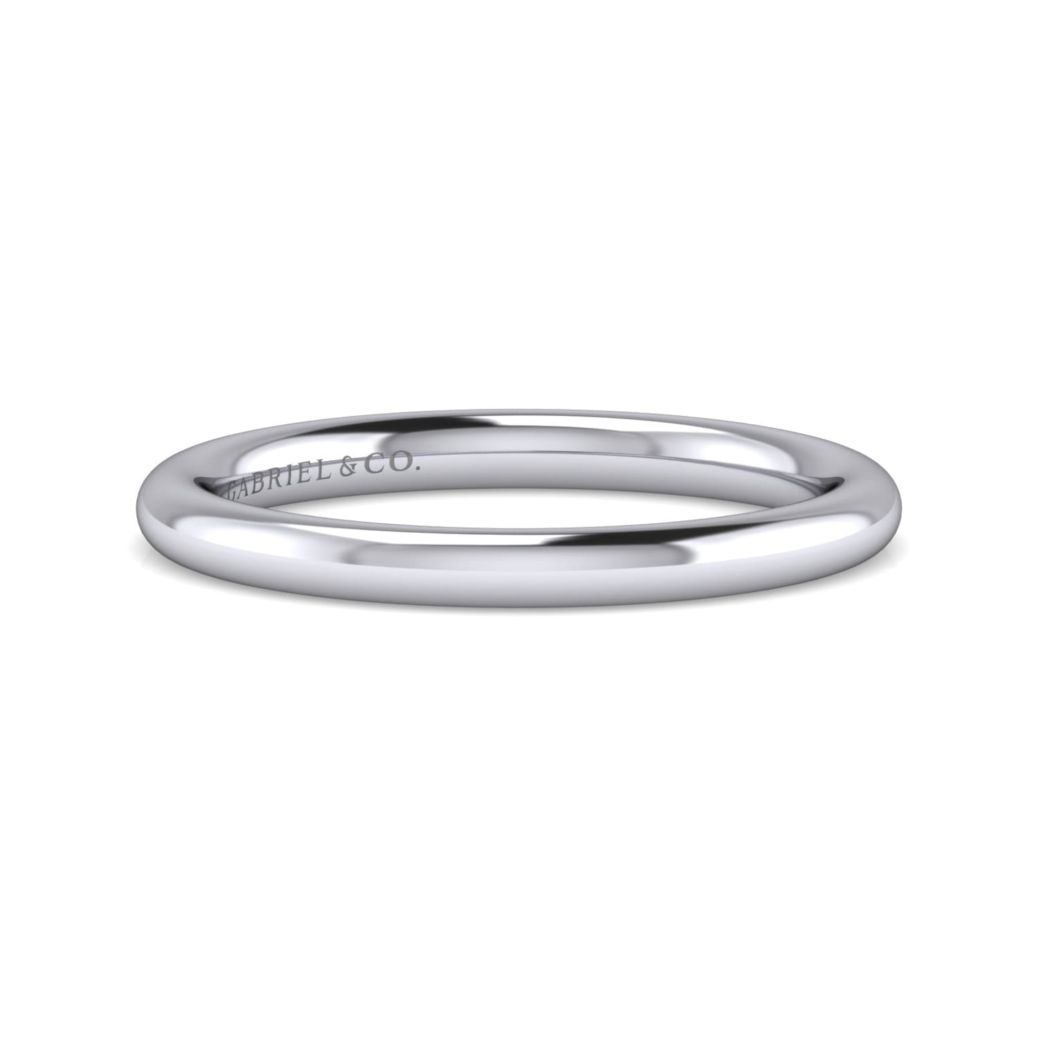 14K White Gold Diamond Matching Wedding Band - Shot 1