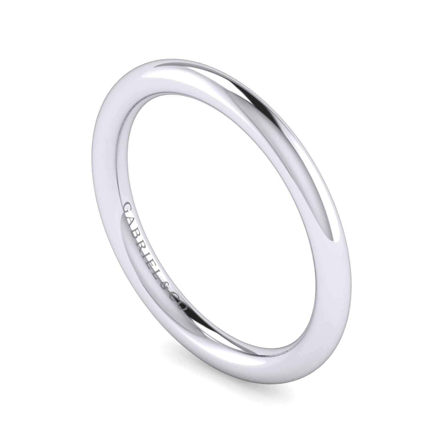 14K White Gold Diamond Matching Wedding Band - Shot 3