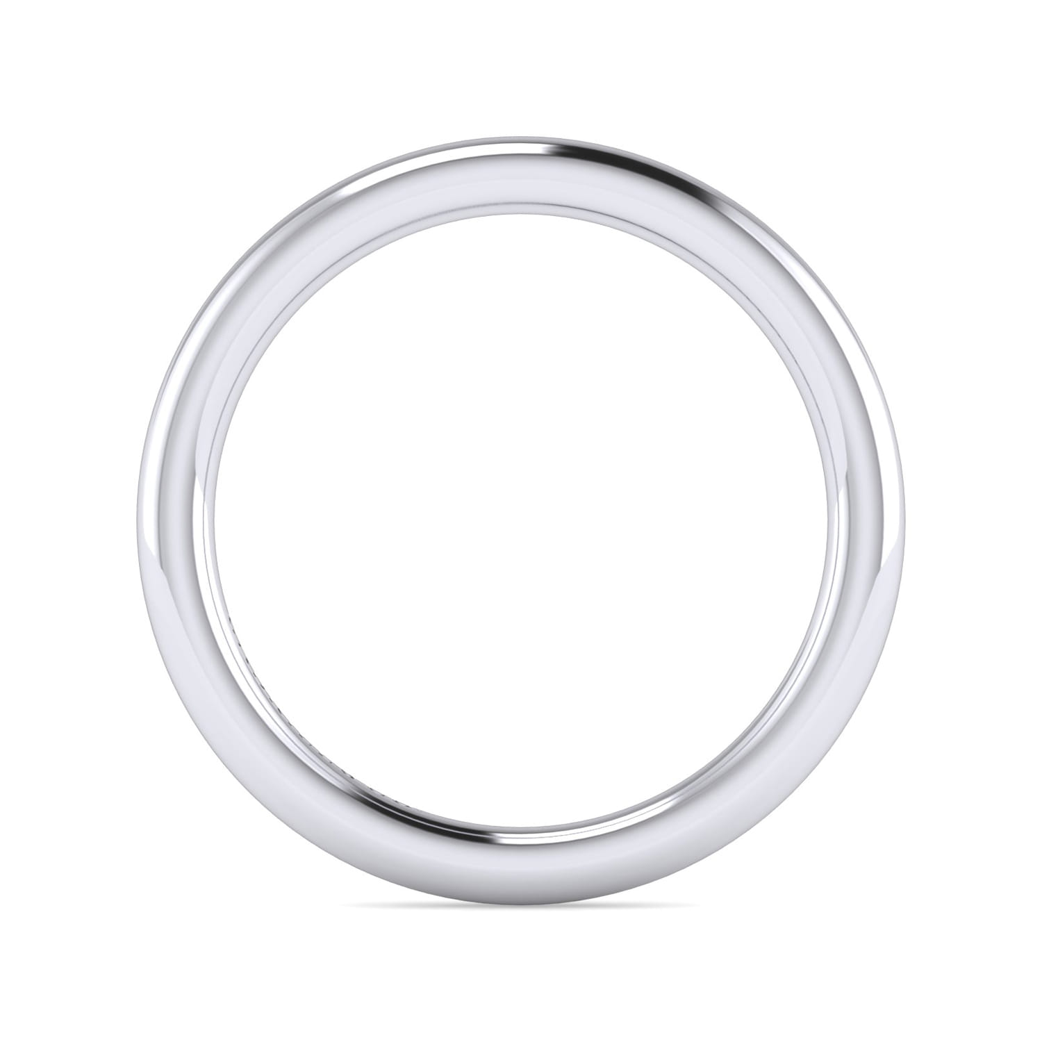 14K White Gold Diamond Matching Wedding Band - Shot 2