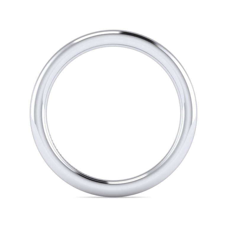14K White Gold Diamond Matching Wedding Band - Shot 2
