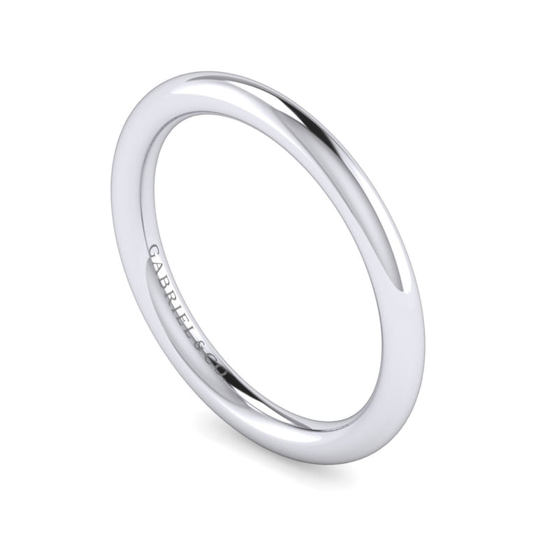 14K White Gold Diamond Matching Wedding Band - Shot 3