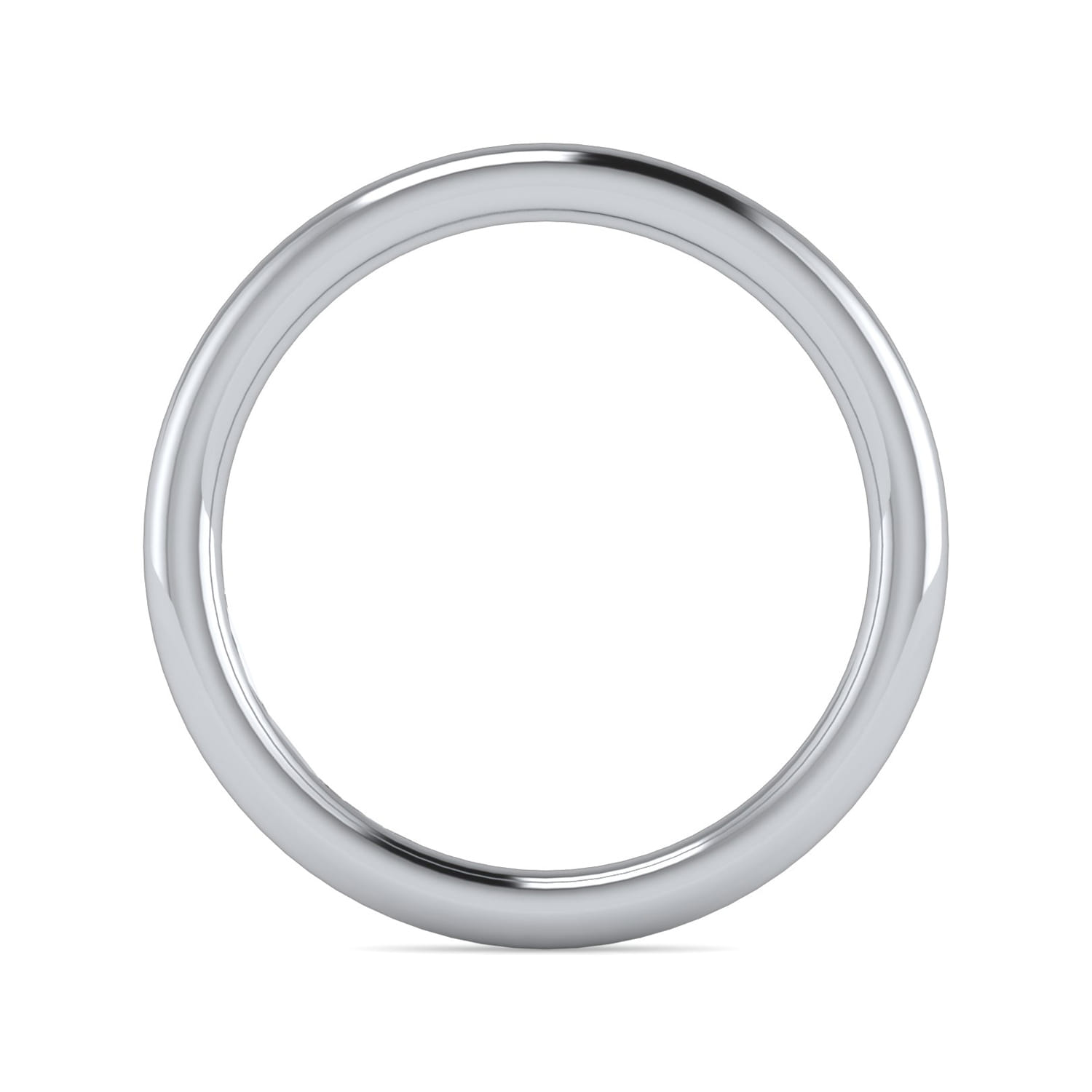 14K White Gold Diamond Matching Wedding Band - Shot 2