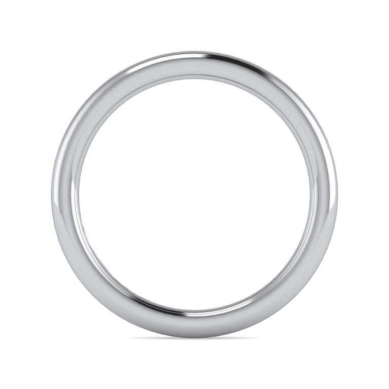 14K White Gold Diamond Matching Wedding Band - Shot 2