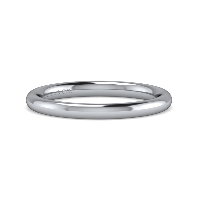14K White Gold Diamond Matching Wedding Band - Shot 1
