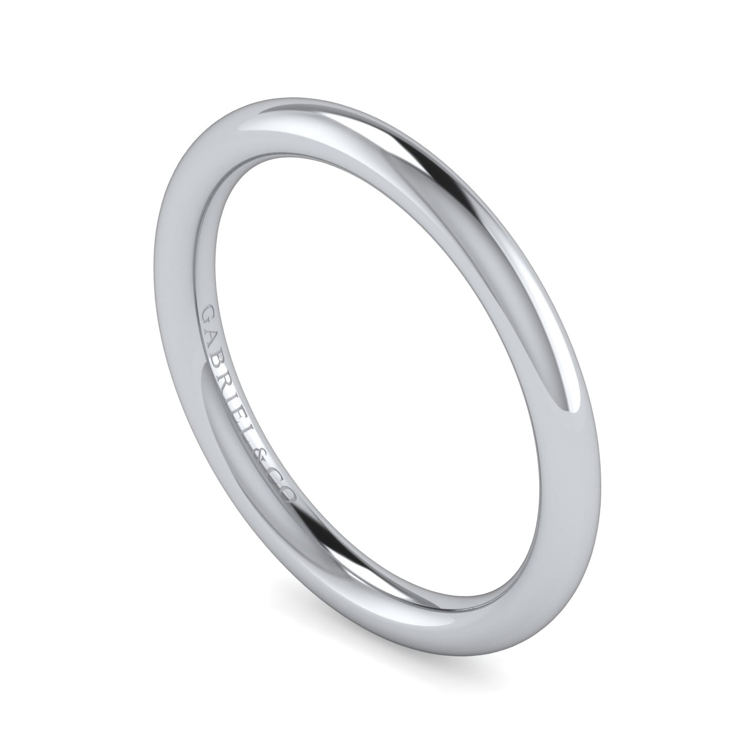 14K White Gold Diamond Matching Wedding Band - Shot 3