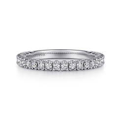 14K White Gold Diamond Matching Wedding Band