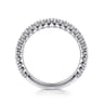 14K White Gold Diamond Matching Wedding Band - 0.44 ct