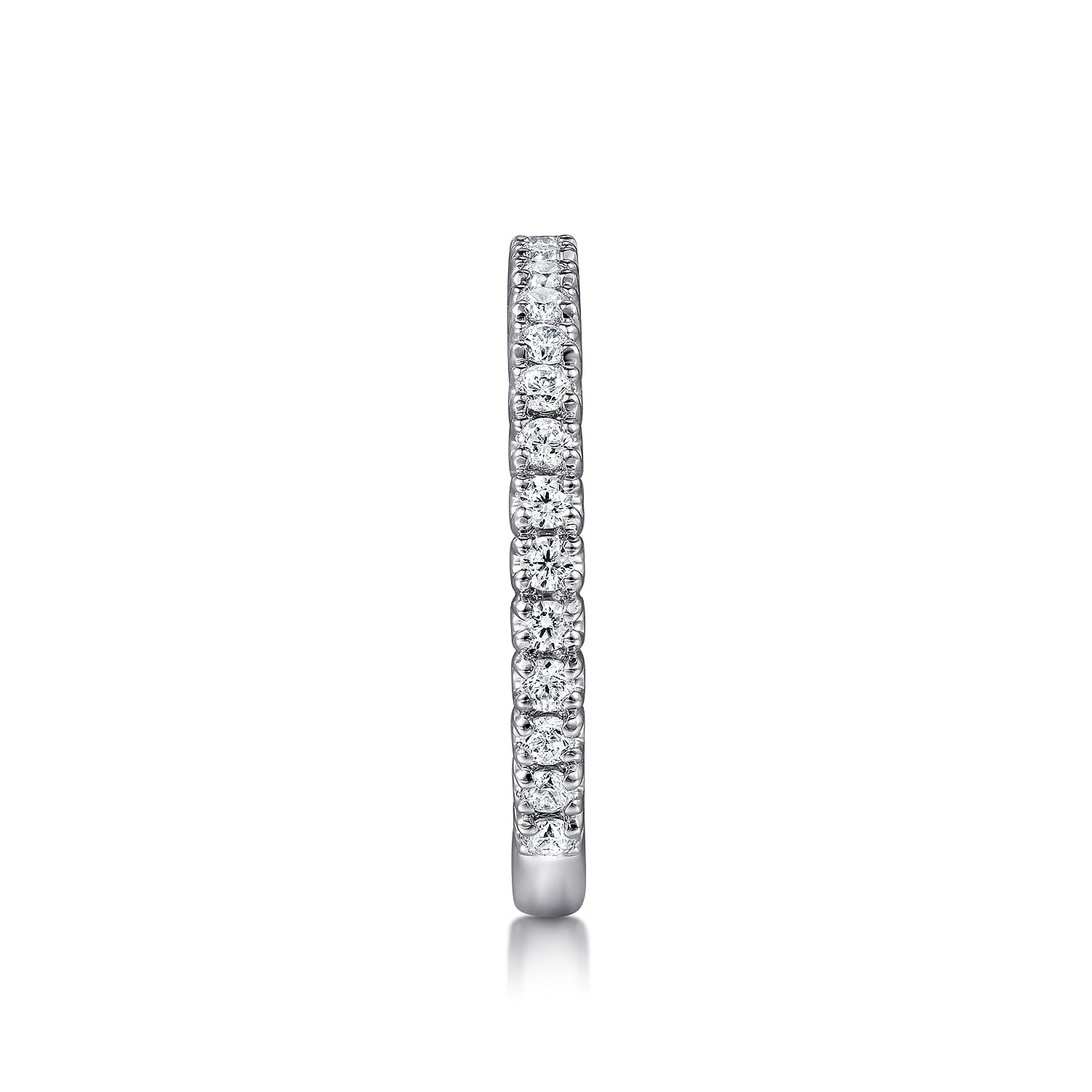 14K White Gold Diamond Matching Wedding Band - 0.44 ct - Shot 5