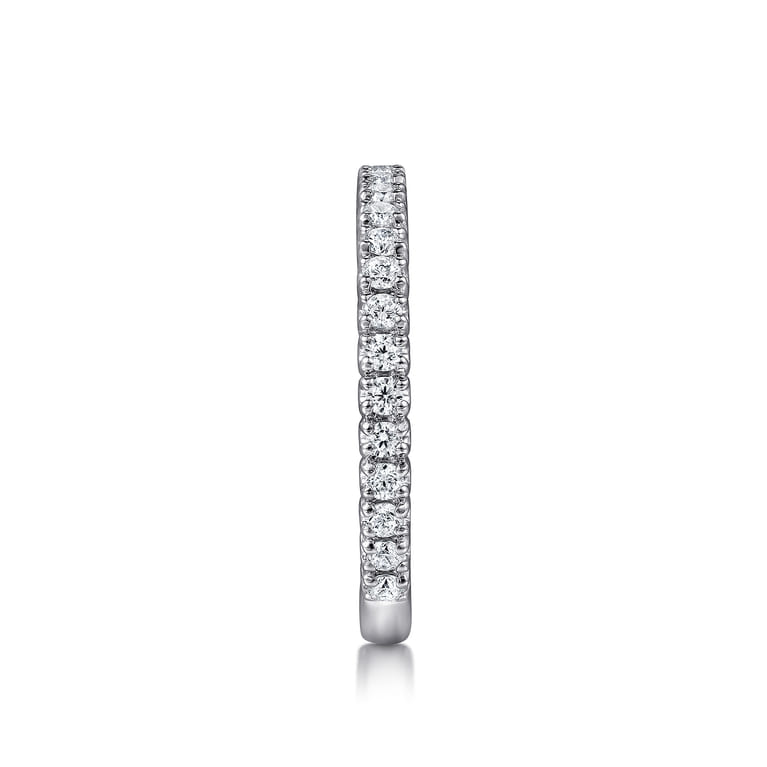 14K White Gold Diamond Matching Wedding Band - 0.44 ct - Shot 5