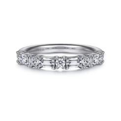 14K White Gold Diamond Matching Wedding Band
