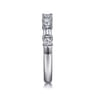 14K White Gold Diamond Matching Wedding Band - 0.7 ct