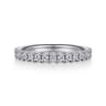 14K White Gold Diamond Matching Wedding Band - 0.45 ct
