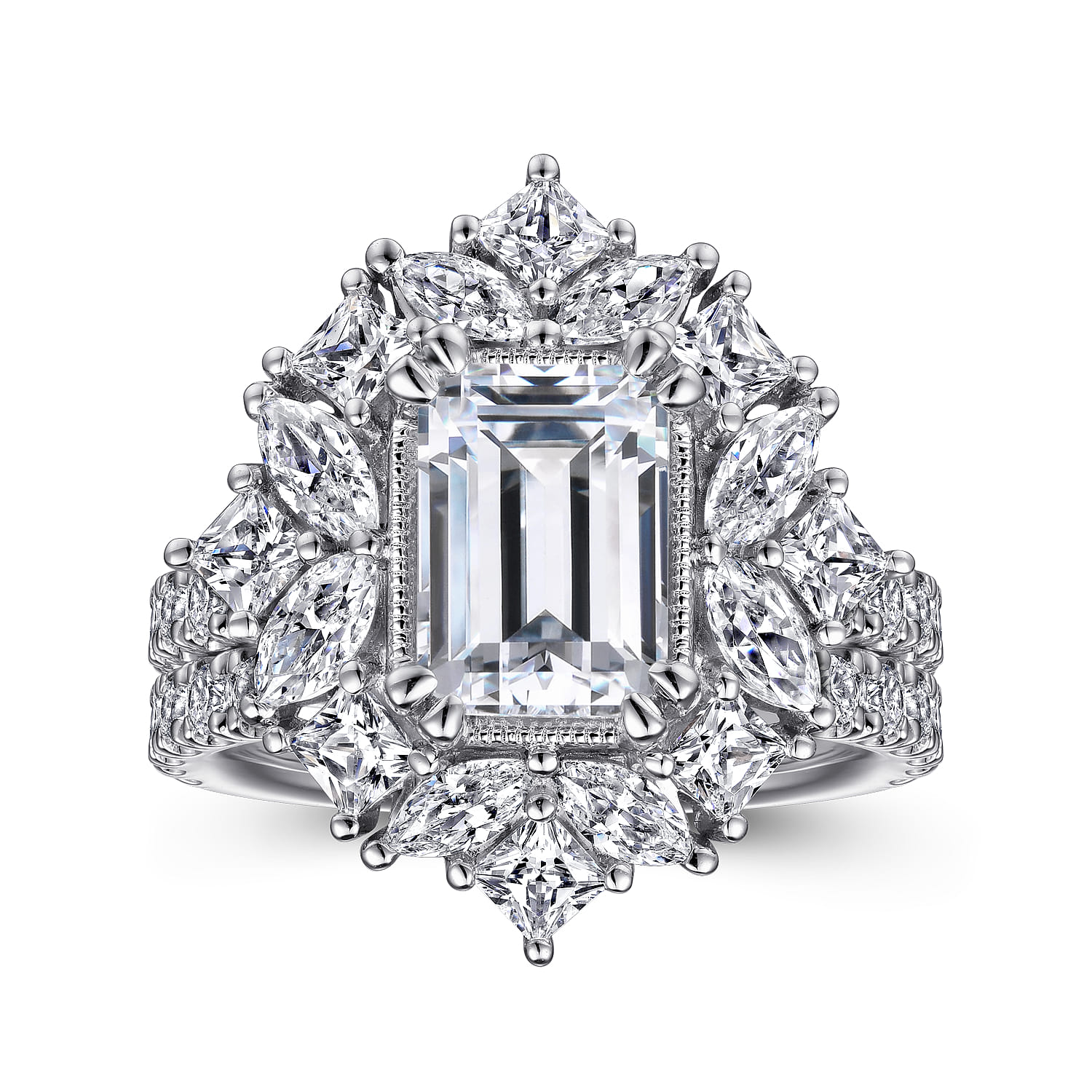 14K White Gold Diamond Matching Wedding Band - 0.45 ct - Shot 4