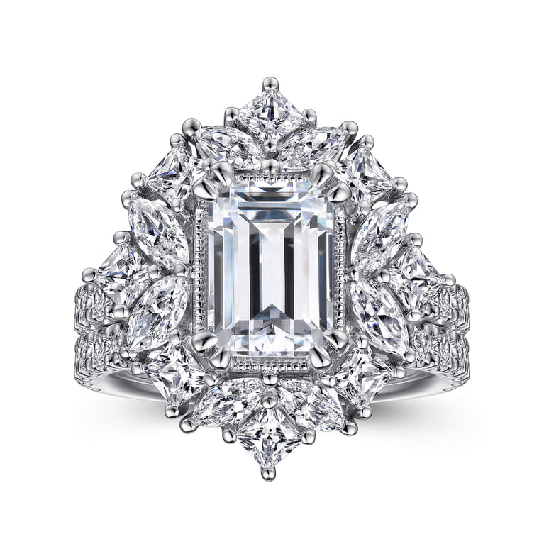 14K White Gold Diamond Matching Wedding Band - 0.45 ct - Shot 4