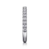 14K White Gold Diamond Matching Wedding Band - 0.45 ct