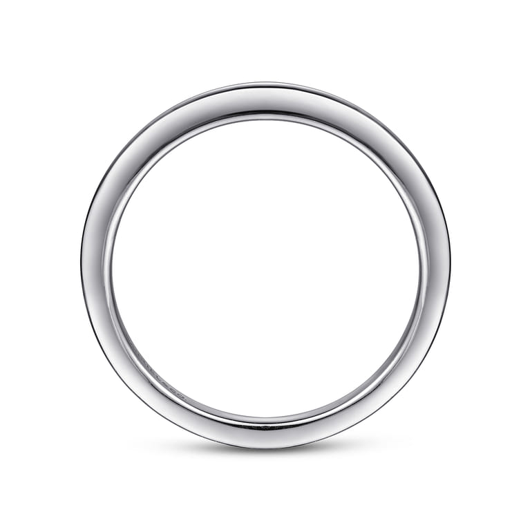 14K White Gold Diamond Matching Wedding Band - Shot 2