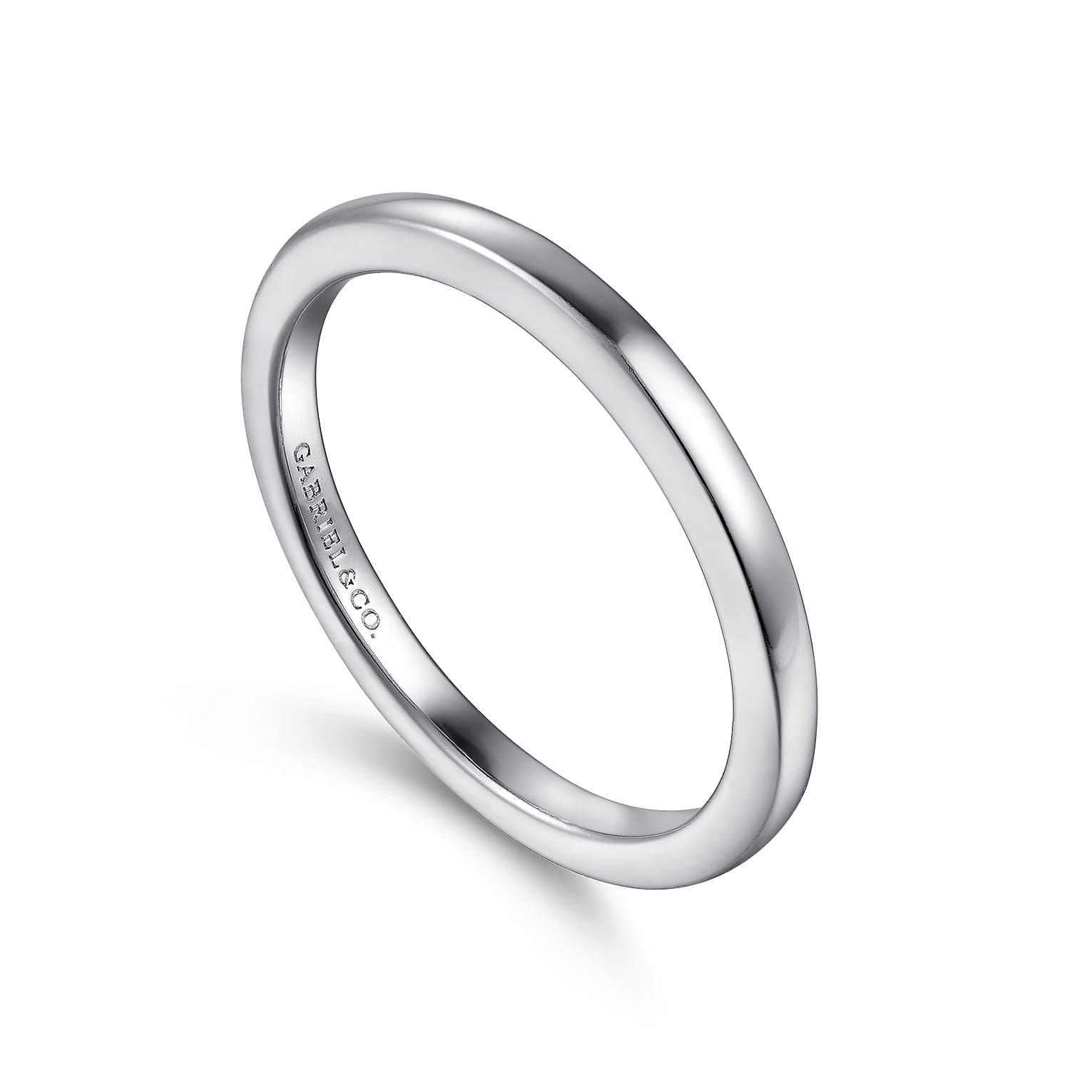 14K White Gold Diamond Matching Wedding Band - Shot 3