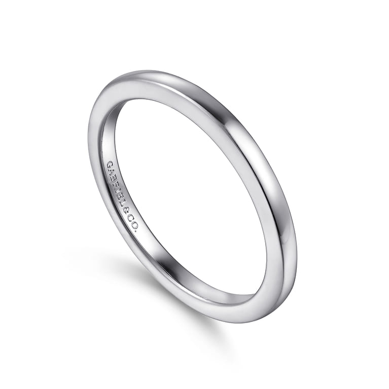 14K White Gold Diamond Matching Wedding Band - Shot 3