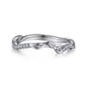 14K White Gold Diamond Matching Wedding Band - 0.09 ct
